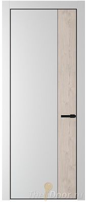 Дверь Profil Doors 24PE цвет Крем Вайт (RAL 120-02) кромка Черный матовый RAL9005 вставка Каштан Светлый Дверь Profil Doors 24PE цвет Крем Вайт (RAL 120-02) кромка Черный матовый RAL9005 вставка Каштан Светлый
