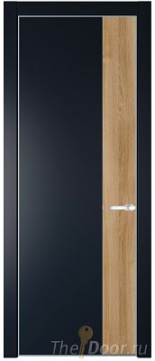 Дверь Profil Doors 24PE цвет Нэви Блу (RAL 7016) кромка Серебро вставка Дуб Карамель Дверь Profil Doors 24PE цвет Нэви Блу (RAL 7016) кромка Серебро вставка Дуб Карамель