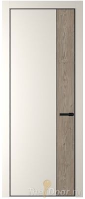 Дверь Profil Doors 24PE цвет Перламутр белый кромка Черный матовый RAL9005 вставка Каштан Темный Дверь Profil Doors 24PE цвет Перламутр белый кромка Черный матовый RAL9005 вставка Каштан Темный