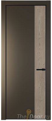 Дверь Profil Doors 24PE цвет Перламутр бронза кромка Черный матовый RAL9005 вставка Каштан Темный Дверь Profil Doors 24PE цвет Перламутр бронза кромка Черный матовый RAL9005 вставка Каштан Темный