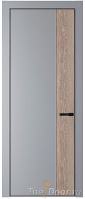 Дверь Profil Doors 24PE цвет Смоки (RAL 870-02) кромка Черный матовый RAL9005 вставка Дуб Сонома Дверь Profil Doors 24PE цвет Смоки (RAL 870-02) кромка Черный матовый RAL9005 вставка Дуб Сонома