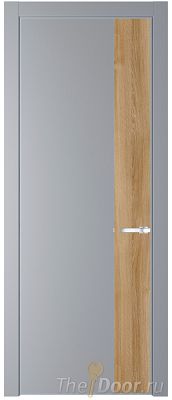 Дверь Profil Doors 24PE цвет Смоки (RAL 870-02) кромка Серебро вставка Дуб Карамель Дверь Profil Doors 24PE цвет Смоки (RAL 870-02) кромка Серебро вставка Дуб Карамель
