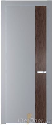 Дверь Profil Doors 24PE цвет Смоки (RAL 870-02) кромка Серебро вставка Дуб Тобакко Дверь Profil Doors 24PE цвет Смоки (RAL 870-02) кромка Серебро вставка Дуб Тобакко