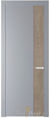 Дверь Profil Doors 24PE цвет Смоки (RAL 870-02) кромка Серебро вставка Каштан Темный Дверь Profil Doors 24PE цвет Смоки (RAL 870-02) кромка Серебро вставка Каштан Темный