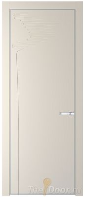 Дверь Profil Doors 25PE цвет Кремовая Магнолия (RAL 120-04) кромка Серебро Дверь Profil Doors 25PE цвет Кремовая Магнолия (RAL 120-04) кромка Серебро
