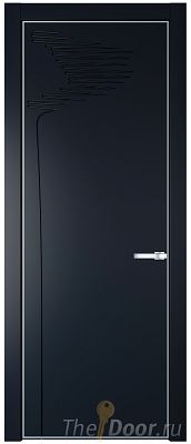 Дверь Profil Doors 25PE цвет Нэви Блу (RAL 7016) кромка Серебро Дверь Profil Doors 25PE цвет Нэви Блу (RAL 7016) кромка Серебро