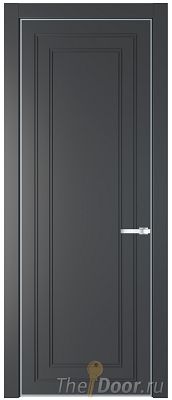 Дверь Profil Doors 26PE цвет Графит (Pantone 425С) кромка Серебро Дверь Profil Doors 26PE цвет Графит (Pantone 425С) кромка Серебро