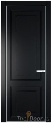 Дверь Profil Doors 27PE цвет Блэк кромка Серебро Дверь Profil Doors 27PE цвет Блэк кромка Серебро