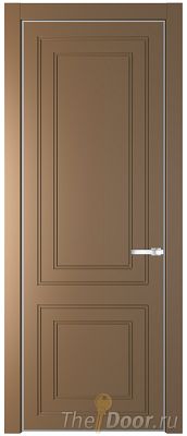 Дверь Profil Doors 27PE цвет Перламутр золото кромка Серебро