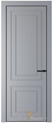 Дверь Profil Doors 27PE цвет Смоки (RAL 870-02) кромка Черный матовый RAL9005