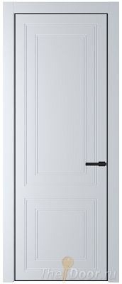 Дверь Profil Doors 27PE цвет Вайт (RAL 110 96 02) кромка Черный матовый RAL9005