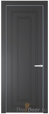 Дверь Profil Doors 28PE цвет Графит (Pantone 425С) кромка Серебро Дверь Profil Doors 28PE цвет Графит (Pantone 425С) кромка Серебро