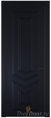 Дверь Profil Doors 29PE цвет Нэви Блу (RAL 7016) кромка Черный матовый RAL9005