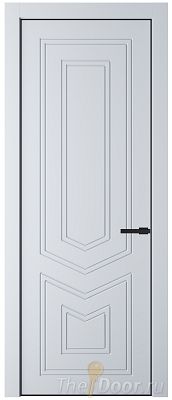 Дверь Profil Doors 29PE цвет Вайт (RAL 110 96 02) кромка Черный матовый RAL9005