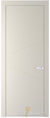 Дверь Profil Doors 2PE цвет Кремовая Магнолия (RAL 120-04) кромка Серебро