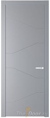 Дверь Profil Doors 2PE цвет Смоки (RAL 870-02) кромка Серебро Дверь Profil Doors 2PE цвет Смоки (RAL 870-02) кромка Серебро