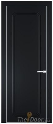 Дверь Profil Doors 32PE цвет Блэк кромка Серебро Дверь Profil Doors 32PE цвет Блэк кромка Серебро