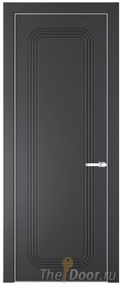 Дверь Profil Doors 34PE цвет Графит (Pantone 425С) кромка Серебро Дверь Profil Doors 34PE цвет Графит (Pantone 425С) кромка Серебро