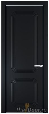 Дверь Profil Doors 35PE цвет Блэк кромка Серебро Дверь Profil Doors 35PE цвет Блэк кромка Серебро