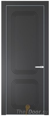 Дверь Profil Doors 35PE цвет Графит (Pantone 425С) кромка Серебро Дверь Profil Doors 35PE цвет Графит (Pantone 425С) кромка Серебро