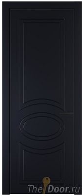 Дверь Profil Doors 36PE цвет Нэви Блу (RAL 7016) кромка Черный матовый RAL9005