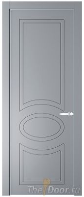 Дверь Profil Doors 36PE цвет Смоки (RAL 870-02) кромка Серебро