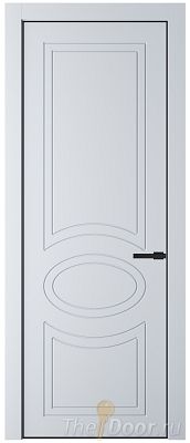 Дверь Profil Doors 36PE цвет Вайт (RAL 110 96 02) кромка Черный матовый RAL9005