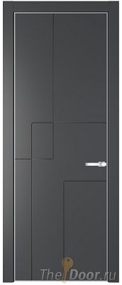 Дверь Profil Doors 3PE цвет Графит (Pantone 425С) кромка Серебро Дверь Profil Doors 3PE цвет Графит (Pantone 425С) кромка Серебро
