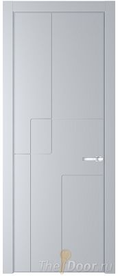 Дверь Profil Doors 3PE цвет Лайт Грей (RAL 870-01) кромка Серебро