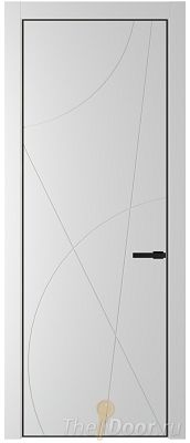 Дверь Profil Doors 4PE цвет Крем Вайт (RAL 120-02) кромка Черный матовый RAL9005