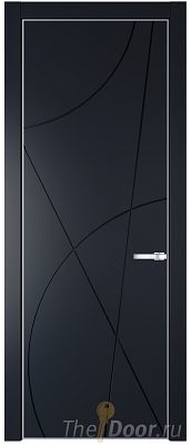 Дверь Profil Doors 4PE цвет Нэви Блу (RAL 7016) кромка Серебро Дверь Profil Doors 4PE цвет Нэви Блу (RAL 7016) кромка Серебро