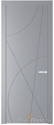 Дверь Profil Doors 4PE цвет Смоки (RAL 870-02) кромка Серебро Дверь Profil Doors 4PE цвет Смоки (RAL 870-02) кромка Серебро