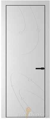 Дверь Profil Doors 5PE цвет Крем Вайт (RAL 120-02) кромка Черный матовый RAL9005