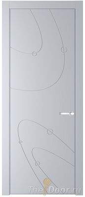 Дверь Profil Doors 5PE цвет Лайт Грей (RAL 870-01) кромка Серебро