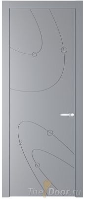 Дверь Profil Doors 5PE цвет Смоки (RAL 870-02) кромка Серебро Дверь Profil Doors 5PE цвет Смоки (RAL 870-02) кромка Серебро