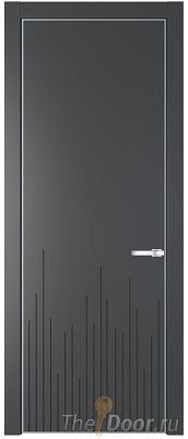 Дверь Profil Doors 7PE цвет Графит (Pantone 425С) кромка Серебро Дверь Profil Doors 7PE цвет Графит (Pantone 425С) кромка Серебро