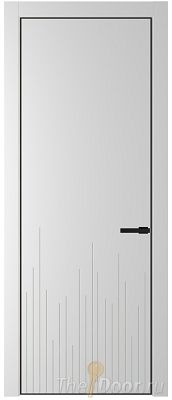 Дверь Profil Doors 7PE цвет Крем Вайт (RAL 120-02) кромка Черный матовый RAL9005
