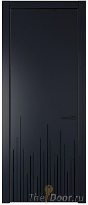 Дверь Profil Doors 7PE цвет Нэви Блу (RAL 7016) кромка Черный матовый RAL9005