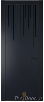 Дверь Profil Doors 8PE цвет Нэви Блу (RAL 7016) кромка Черный матовый RAL9005