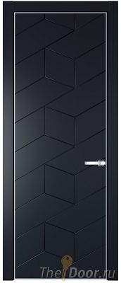 Дверь Profil Doors 9PE цвет Нэви Блу (RAL 7016) кромка Серебро Дверь Profil Doors 9PE цвет Нэви Блу (RAL 7016) кромка Серебро