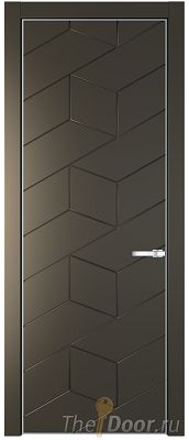 Дверь Profil Doors 9PE цвет Перламутр бронза кромка Серебро Дверь Profil Doors 9PE цвет Перламутр бронза кромка Серебро