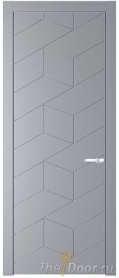 Дверь Profil Doors 9PE цвет Смоки (RAL 870-02) кромка Серебро Дверь Profil Doors 9PE цвет Смоки (RAL 870-02) кромка Серебро