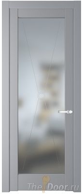 Дверь Profil Doors 1.1.2PM цвет Смоки (RAL 870-02) стекло Матовое