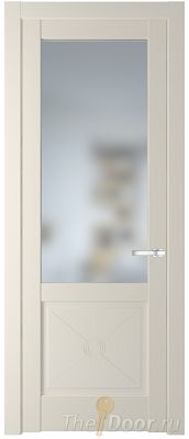 Дверь Profil Doors 1.2.2PM цвет Кремовая Магнолия (RAL 120-04) стекло Матовое