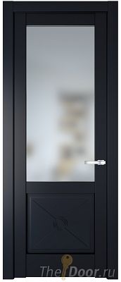 Дверь Profil Doors 1.2.2PM цвет Нэви Блу (RAL 7016) стекло Матовое