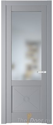 Дверь Profil Doors 1.2.2PM цвет Смоки (RAL 870-02) стекло Матовое