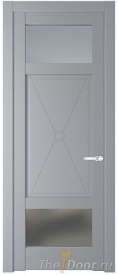 Дверь Profil Doors 1.3.2PM цвет Смоки (RAL 870-02) стекло Матовое