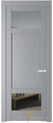 Дверь Profil Doors 1.3.2PM цвет Смоки (RAL 870-02) стекло Прозрачное