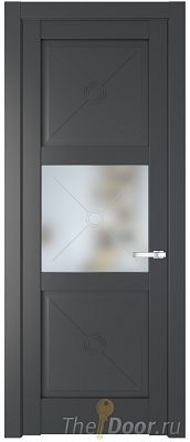 Дверь Profil Doors 1.4.2PM цвет Графит (Pantone 425С) стекло Матовое