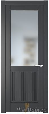 Дверь Profil Doors 2.2.2PM цвет Графит (Pantone 425С) стекло Матовое
